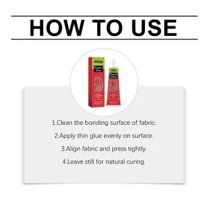 Stilruhe fabric glue usage steps for household clothing repair and textile bonding
