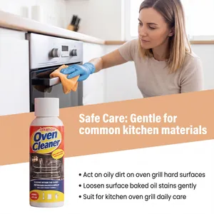 JAKEHOE oven cleaner spray for removing grease and stains from kitchen oven surfaces
