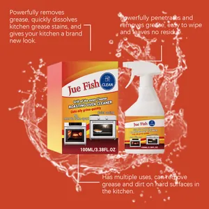 Detail of Jue Fish kitchen grease cleaner spray 100ml powerfully removing heavy oil