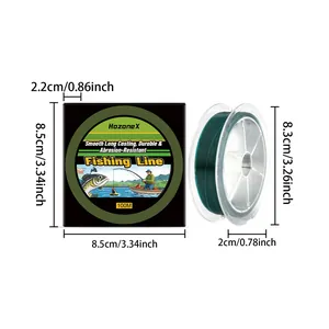 Détails des dimensions de la ligne de pêche HozoneX 100 m durable et résistante