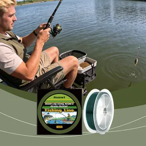 Détail de la ligne de pêche HozoneX 100M, lisse et résistante à l'abrasion pro.