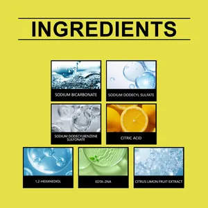 Macro-detailweergave van veilige ingrediënten voor vaatwasser reinigingstabletten.