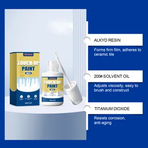 Ingredientes de la pintura para azulejos blancos: resina alquídica y dióxido puro