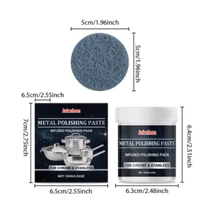 Jakehoe metal polishing paste set dimensions for chrome and stainless steel cleaning