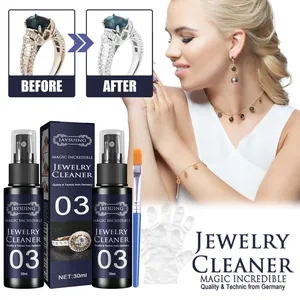 Professional jewelry cleaner spray kit for gold, watches, and diamond rings cleaning