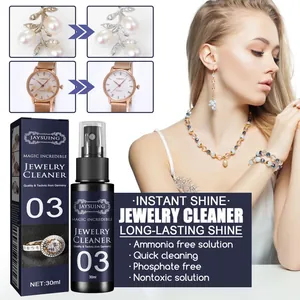 Effective jewelry cleaner spray 30ml with packaging and before-after effect on watches