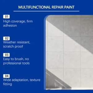 Professionele waterdichte tegelreparatieverf met hoge dekking en sterke hechting.