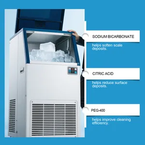 Details of ice machine cleaning tablets with citric acid and sodium bicarbonate