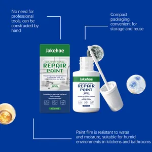 Jakehoe witte reparatieverf voor tegels en keramiek met waterdichte functies