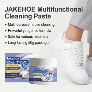 Eficaz pasta de limpieza multifuncional Jakehoe con zapatillas de deporte de cuero