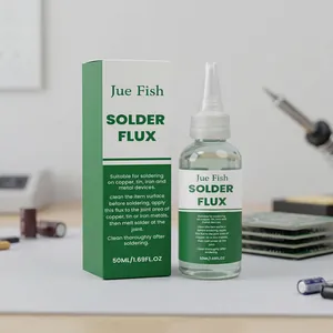 Jue Fish 50ml liquid solder flux bottle and box for copper and iron welding repair