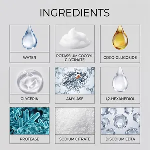 Detailed ingredient list of professional dough dissolver and kitchenware cleaning agent