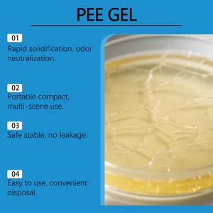 Macro detail view showing the texture of rapid-solidification urine gelling agent.