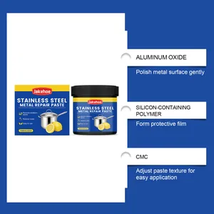 Details zu den Inhaltsstoffen der Jakehoe Edelstahl-Metallreparaturpaste wie Aluminiumoxid