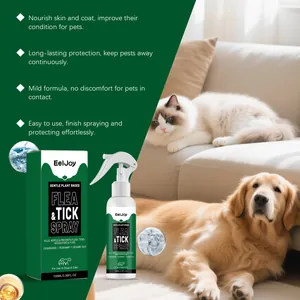 Spray naturel anti-puces et tiques pour chiens et chats avec formule nourrissante
