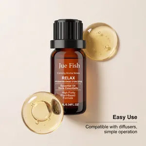 Nahaufnahme von Jue Fish Weihrauchöl mit Flüssigkeitstropfen für Diffusoren