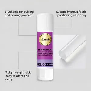 Stilruhe textiellijmstick detail met transparante textuur voor naaien en quilten