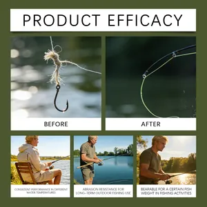 Ligne de pêche durable et résistante à l'abrasion pour l'efficacité de la pêche en plein air