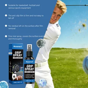 Spray grip antiscivolo multiuso HozoneX per varie attrezzature sportive in azione
