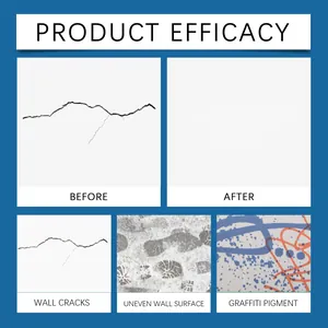 Efficacy comparison of wall repair paste for cracks, uneven surfaces and graffiti