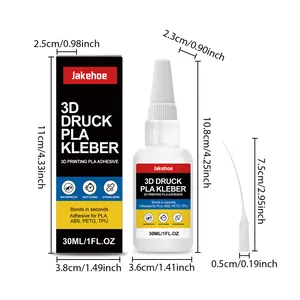 Dimensioni dettagliate per colla stampa 3D flacone e scatola 30ml per PLA ABS PETG