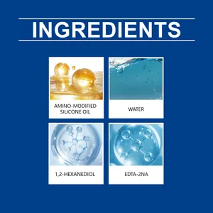 Ingredient details of lens anti-fog spray including amino-modified silicone oil and water.