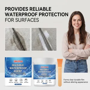 Vista detallada del agente impermeable invisible JAKEHOE con resultados de antes y después