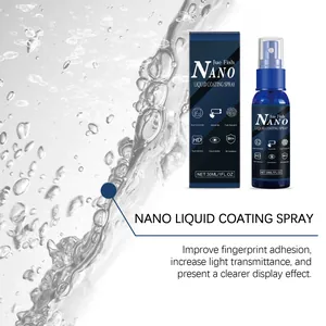 Detailed view of Jue Fish nano liquid coating spray designed for smartphone screen protection
