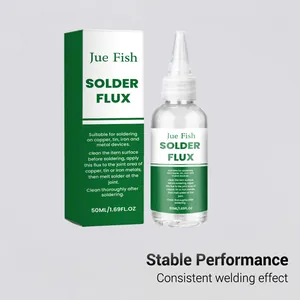 Professional Jue Fish 50ml solder flux for copper, tin, and iron welding performance.