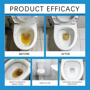Efficacy demonstration of JAKEHOE urine solidifier turning liquid to gel in toilets