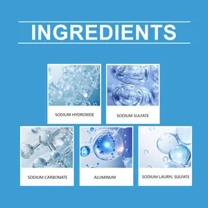 Detailed chemical ingredients list for effective sink and pipe cleaner agent