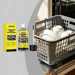 Jakehoe dishwasher basket repair rubber with brush applicator and 30ml bottle