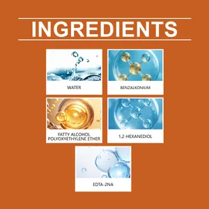 Ripartizione dettagliata degli ingredienti chimici del detergente per ingiallimento plastica