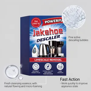 Dettaglio della polvere decalcificante Jakehoe per bollitori e macchine da caffè.