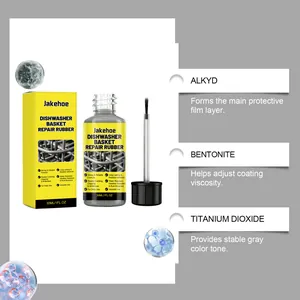 Technical ingredients of JAKEHOE dishwasher basket repair rubber for rust protection
