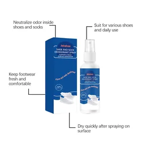 Détail du spray déodorant Jakehoe 100ml pour chaussures et chaussettes fraîches