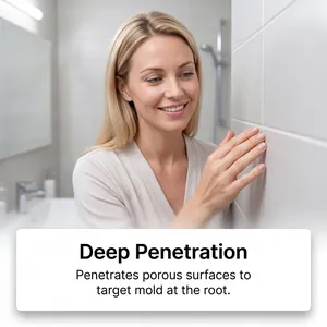 Detergente antimuffa a penetrazione profonda per piastrelle del bagno rimuove la muffa alla radice