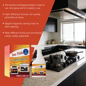 High-efficiency kitchen degreaser spray for ovens and grills in a 100ml bottle, easy to use.