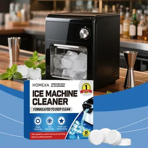 HOMEXA Ice Machine Cleaner Tablets Deep Cleaning And Descaling Formula For Household Commercial Ice Makers Efficient Deodorizer