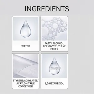 Ingredient chart for screen cleaner featuring gentle formula for phone and computer.