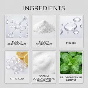 Ingredienti dettagliati delle compresse per la pulizia dei gioielli con acido citrico e sodio