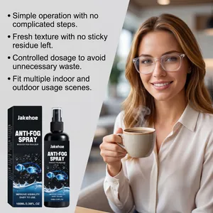 Effective anti-fog spray for clear vision on glasses lens, 100ml bottle details