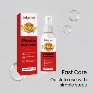 Vue détaillée du flacon de spray de rénovation plastique JAKEHOE contre le jaunissement