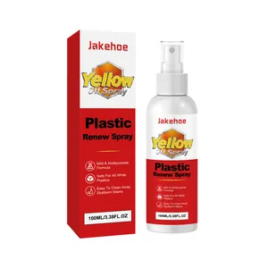 Jakehoe 100ml spray de rénovation plastique pour enlever le jaunissement