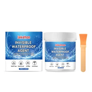 JAKEHOE Agente Impermeable Invisible Pegamento Sellador de Aislamiento Transparente Con Cepillo Para Reparación de Fugas en la Pared