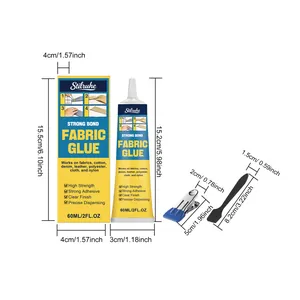 Productafmetingen voor Stilruhe waterdichte textiellijmset inclusief lijm en tools