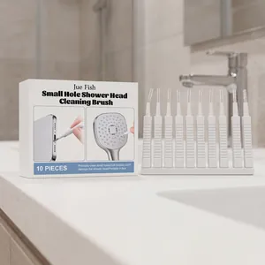 Jue Fish 10-piece small hole cleaning brush set for shower heads and phone ports