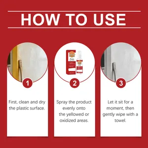 Instrucciones detalladas paso a paso para usar el spray renovador de plástico JAKEHOE