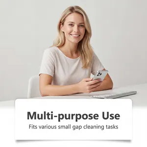 Professional marketing photo of a small gap cleaning brush for multi-purpose tasks.