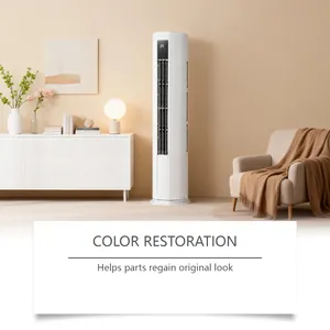 Résultats du spray de restauration plastique professionnel sur un ventilateur tour